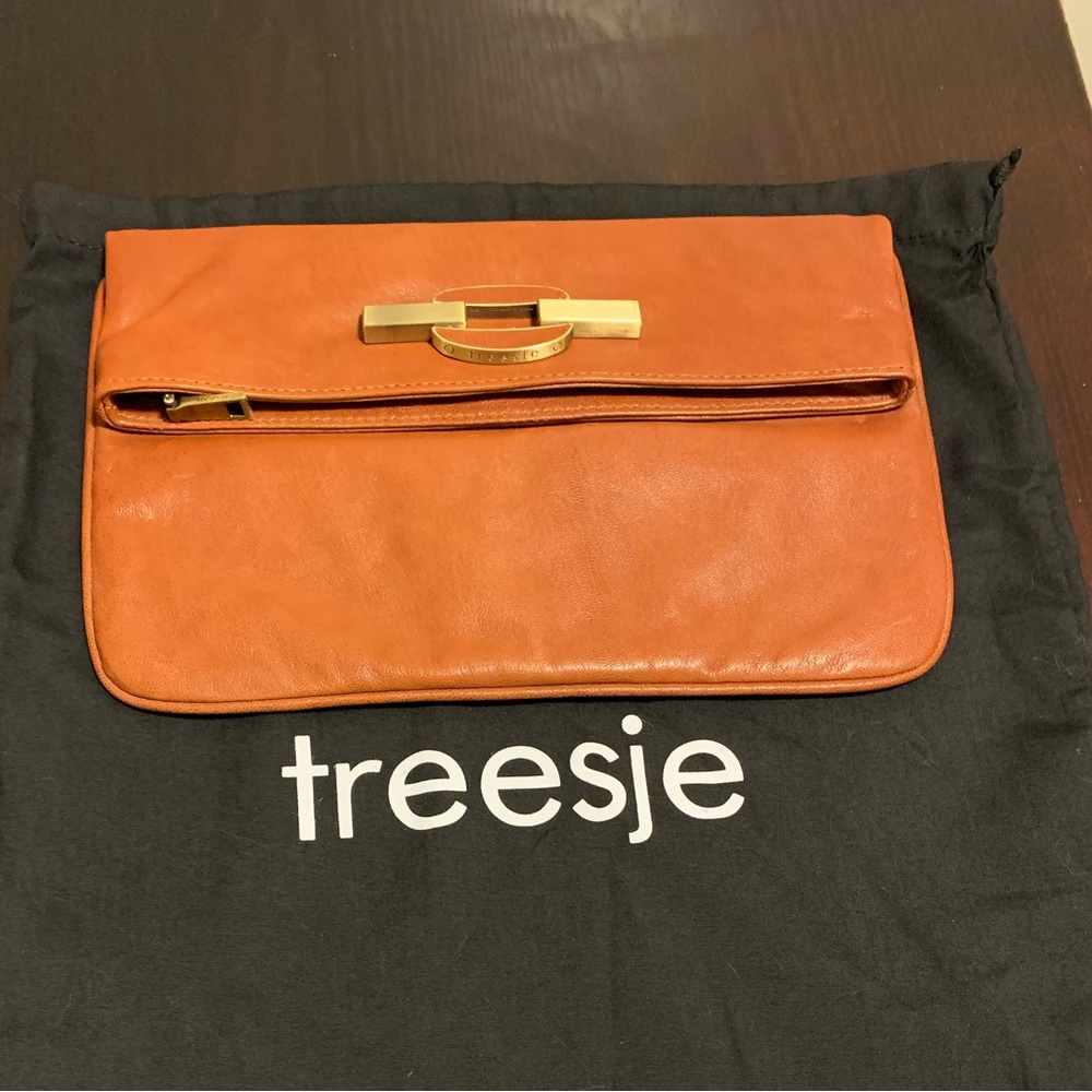 Treesje Leather Clutch